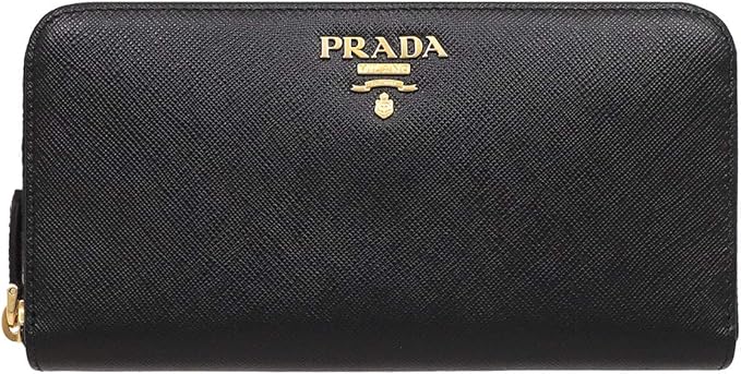 極美品✨ プラダ PRADA サフィアーノ 長財布 黒 ラウンドファスナー PRADA プラダ 長財布 1ML506 QWA F0002 サフィアーノ ラウンド